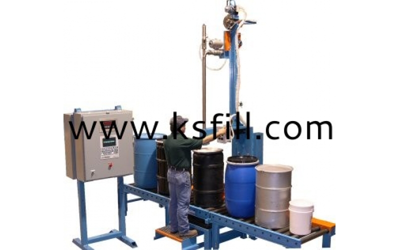 200L包裝桶的無泡沫液體定量灌裝機