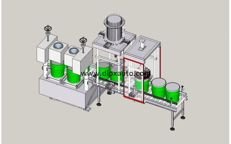 2頭真石漆、彩石漆灌裝機(jī)