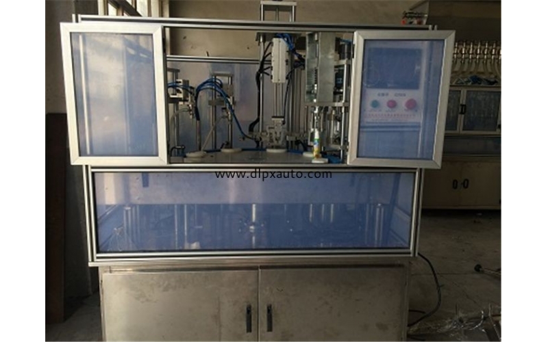 噴頭自動灌裝、上蓋旋蓋