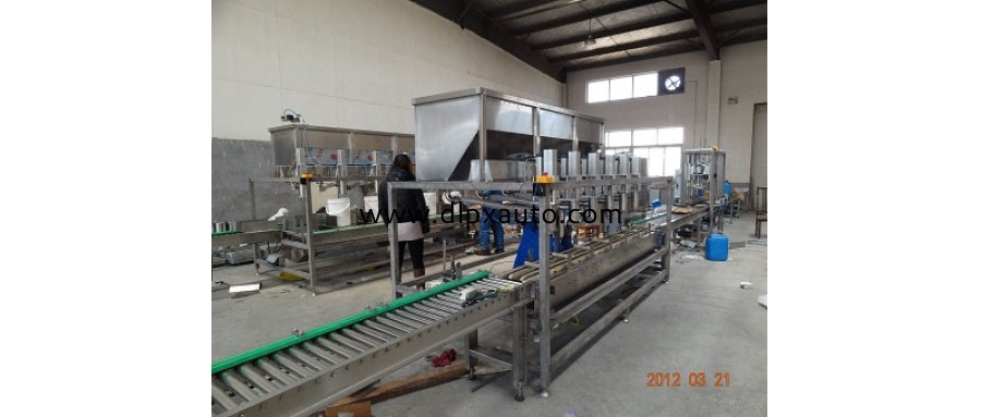 25L敞開(kāi)桶灌裝線 化工涂料灌裝機(jī)